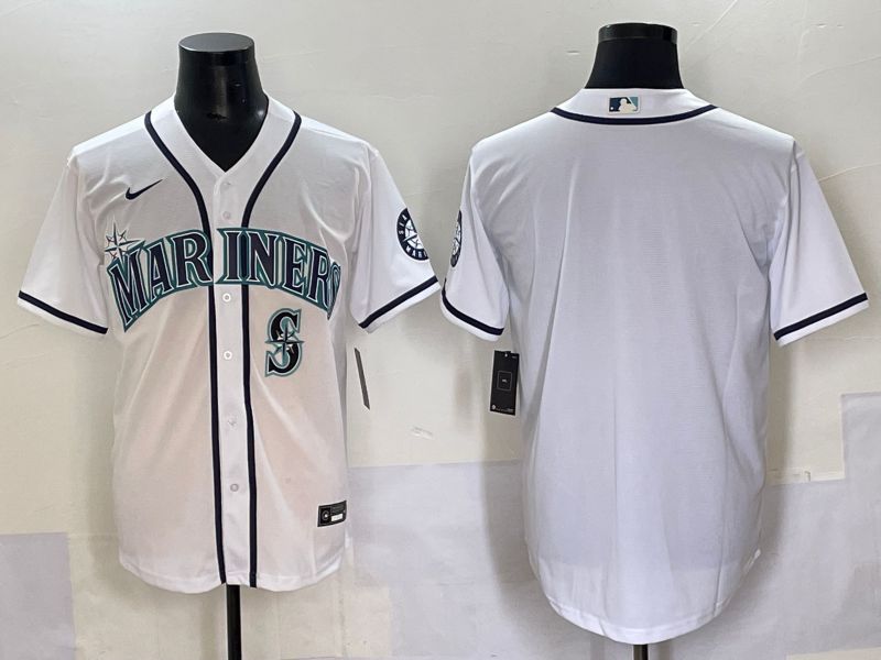 Men 2025 Seattle Mariners Blank White Game Nike MLB Jersey style 3->seattle mariners->MLB Jersey